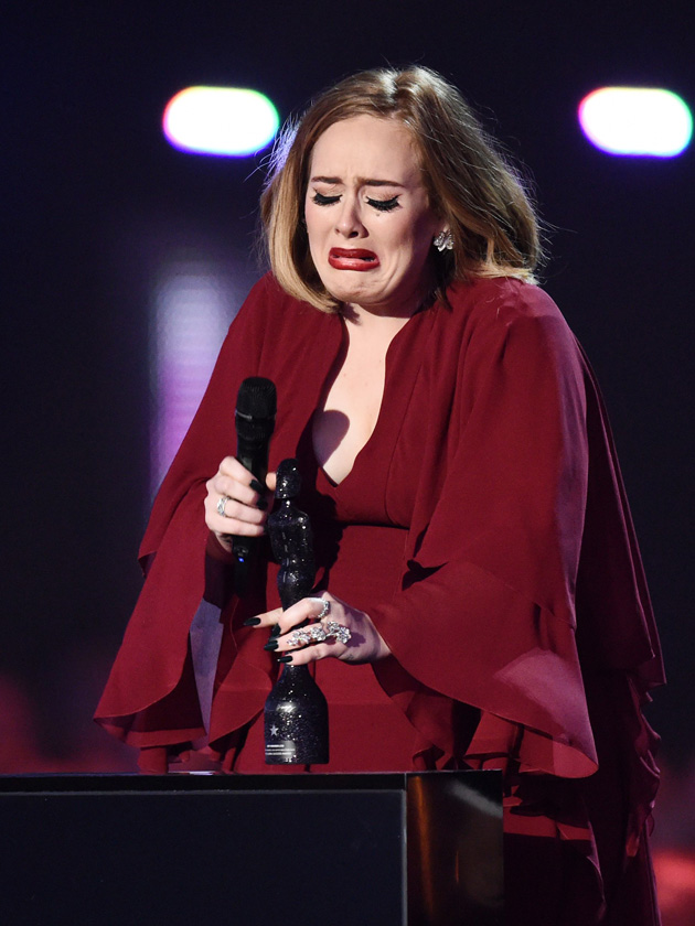 ‘I got really lost for a while…’ Adele breaks down in tears at BRITs as she pays tribute to her son and boyfriend, Simon