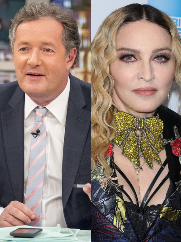 'I just threw up!' Piers goes to war with Madonna over her