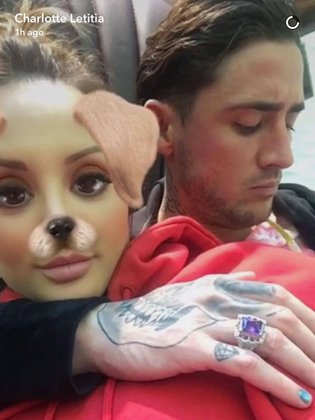 Romance confirmed? Charlotte Crosby cuddles up in BED to Stephen Bear