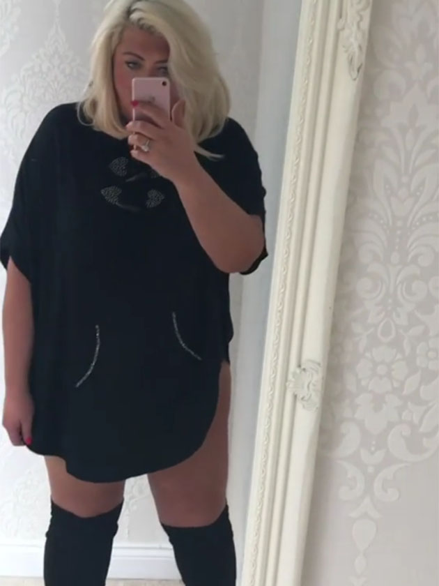 Gemma Collins stuns fans in bum skimming mini dress and knee-high boots