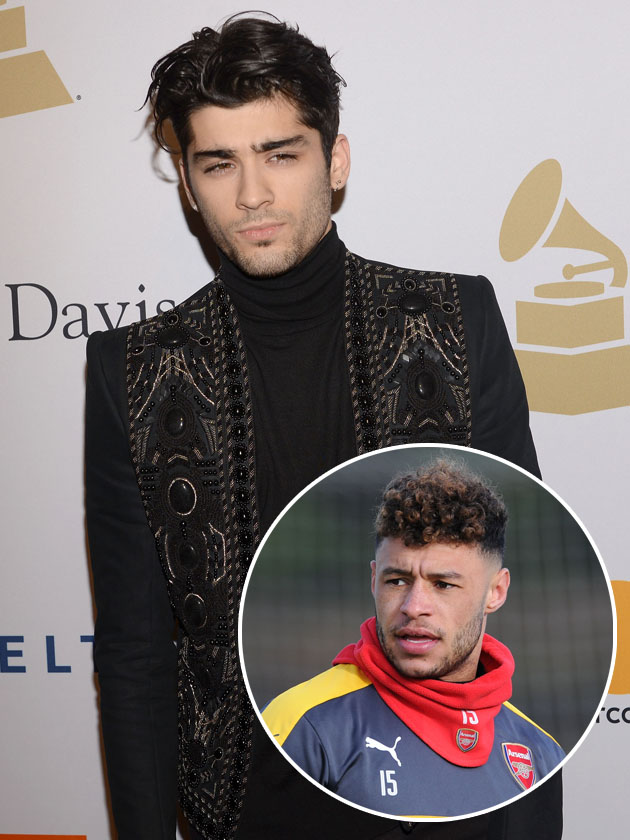 Awkward! Alex Oxlade-Chamberlain steals Zayn Malik’s style