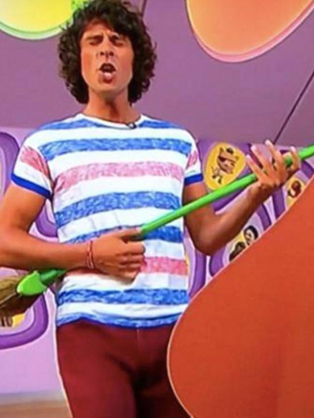 CBeebies presenter sends viewers into a frenzy over his VERY tight trousers