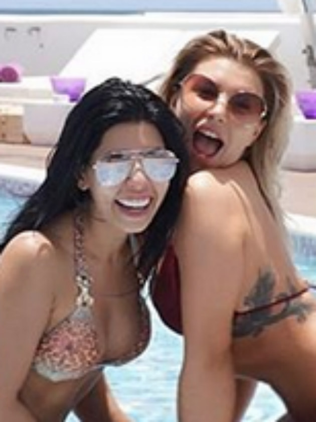 Cara De La Hoyde gets cosy with another man on holiday with Olivia Buckland after Nathan Massey split
