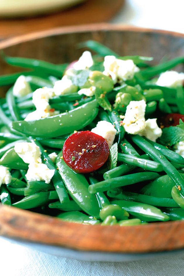 Easy homemade crunchy three bean salad