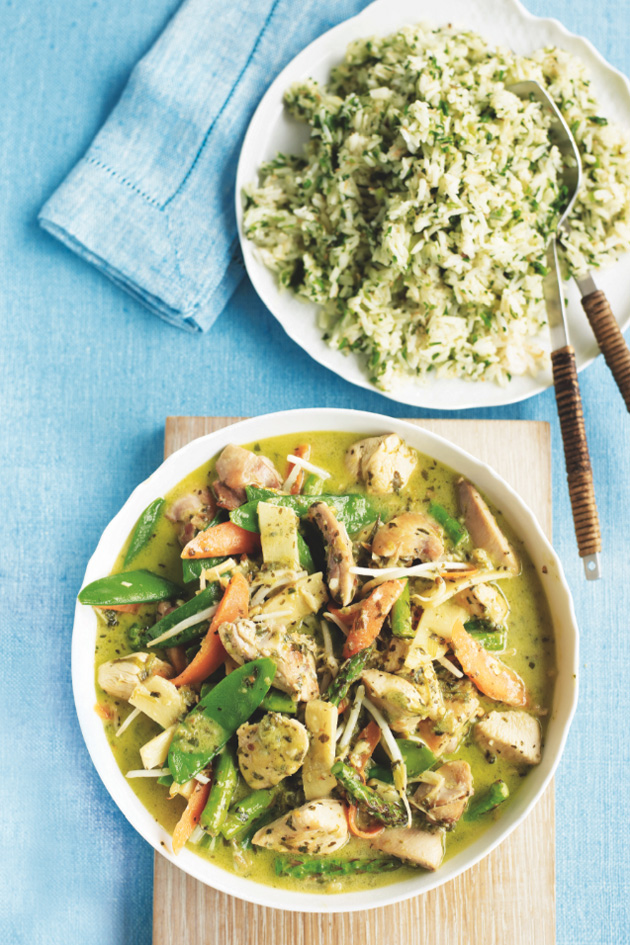 Curried coconut Thai chicken stir fry Woman Magazine