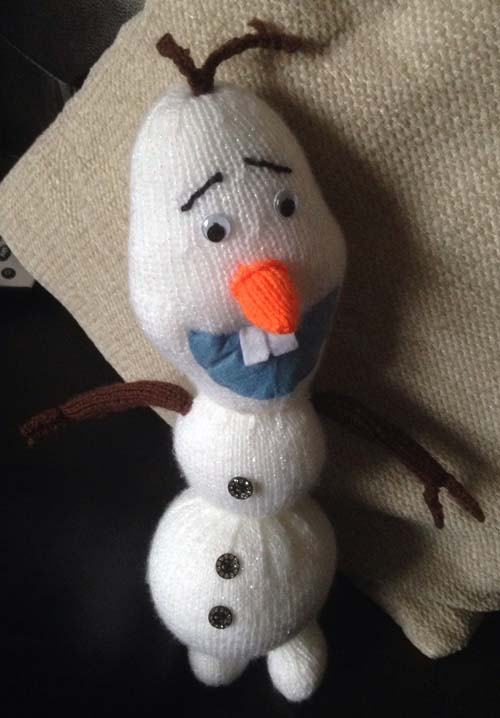 Your Makes: Vivien Ords knitted Olaf