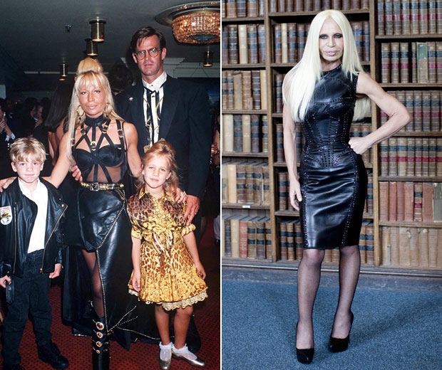 donatella versace in famous dress