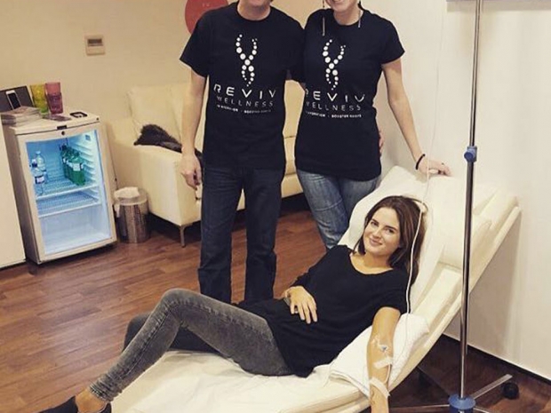 Binky Felstead popped into REVIV last week