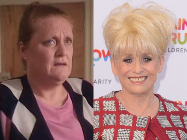 The two Peggys: Jo Warne (L) and Barbara Windsor