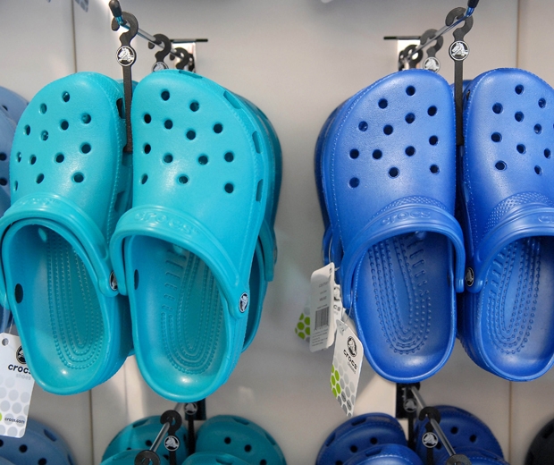 crocs on people's feet