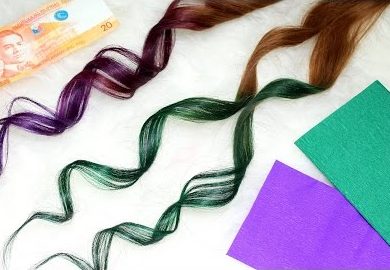 Here’s How To Get Multicoloured Hair Using Paper