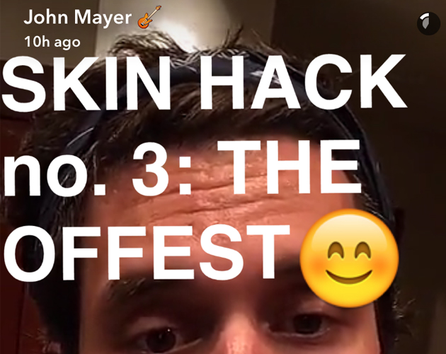 John Mayer Snapchats His *Very* Pricy Beauty Regime