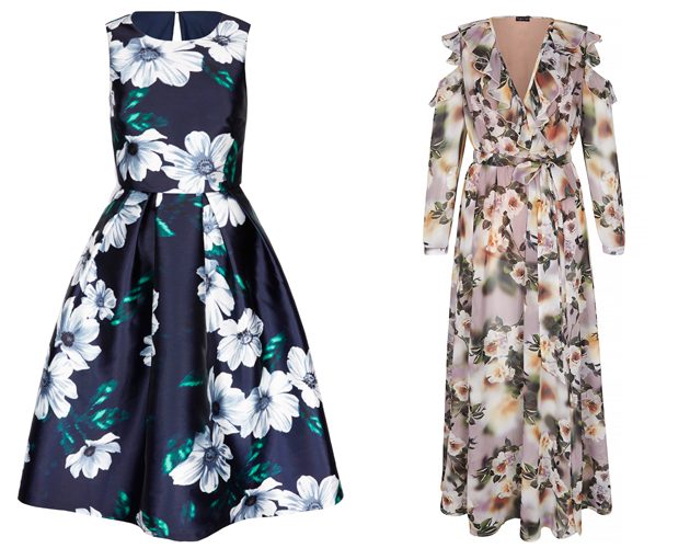 Full-skirted dresses and cold-shoulder maxis both feature in the new collection.