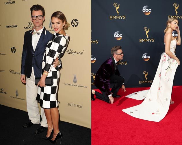 Brad Goreski with Jessica Alba and Sarah Hyland