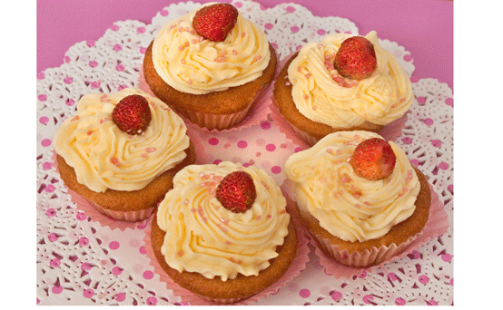 Carola Fromm's strawberry daiquiri cupcakes