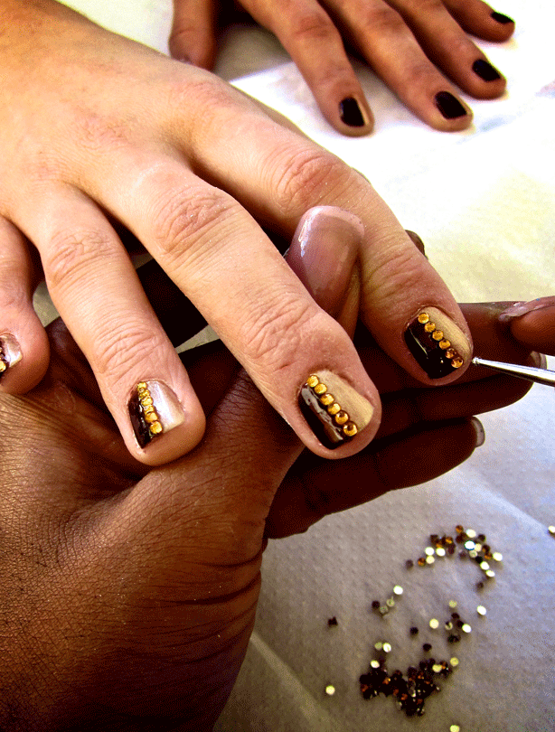 nail art step two photo