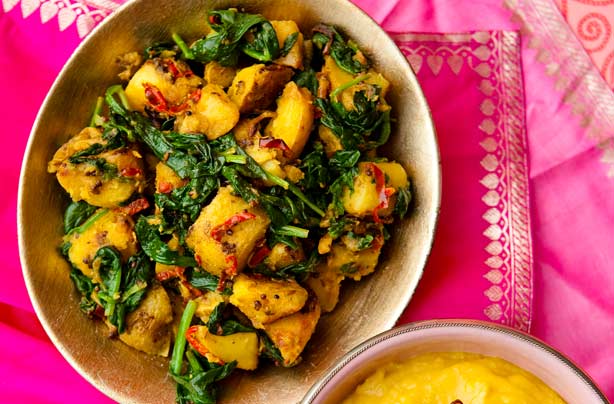 Indian Food Recipes Saag Aloo Indian Food Recipes Saag Aloo