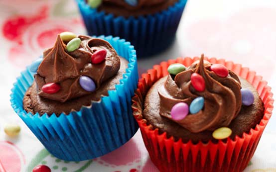 Smarties cupcakes recipe GoodtoKnow