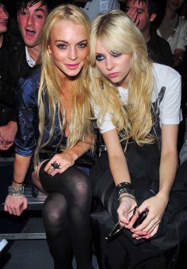 New York Fashion Week - Lindsay Lohan and Taylor Momsen