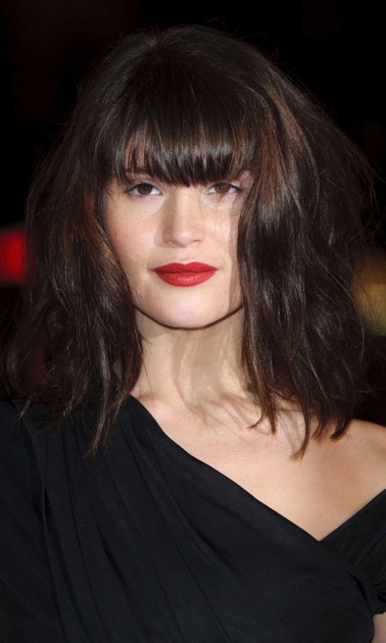 Gemma Arterton's Shaggy Fringe Hairstyle, December 2009