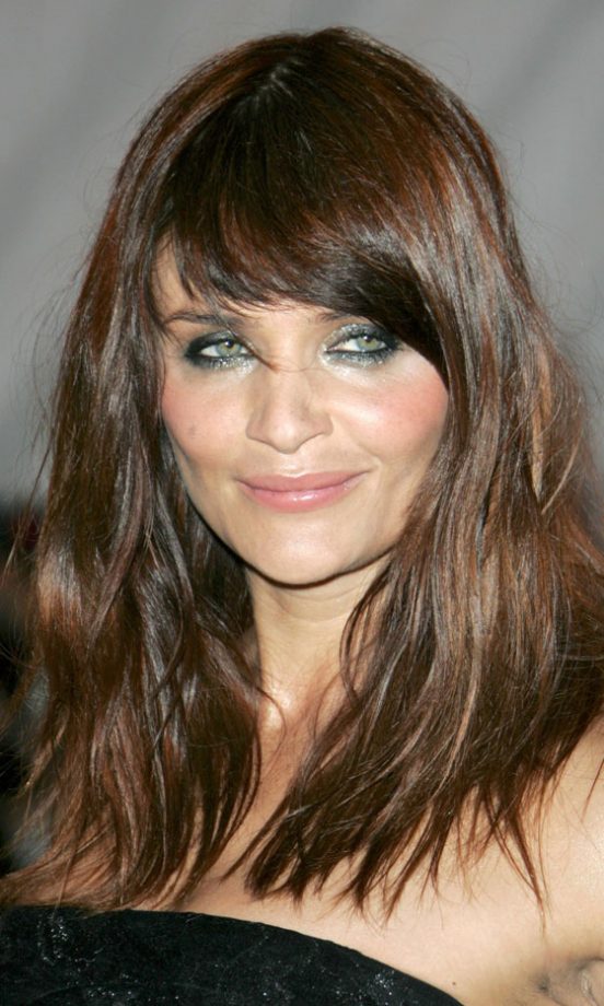 Helena Christensen's Shaggy Hairstyle, May 2008