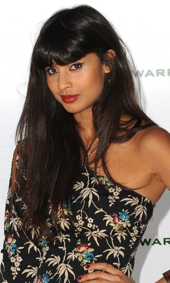 Jameela Jamil's Heavily Fringed Hairstyle, November 2009