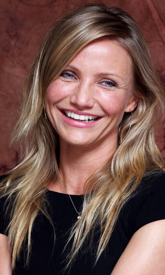 Cameron Diaz's Zig-Zag Highlighted Hairstyle, July 2009