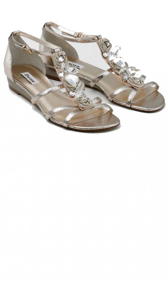 Dune Gold Sandals At House Of Fraser, £30