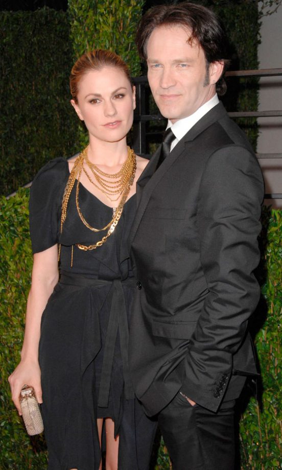 Anna Paquin With Stephen Moyer At The Vanity Fair Oscars 2010 Party