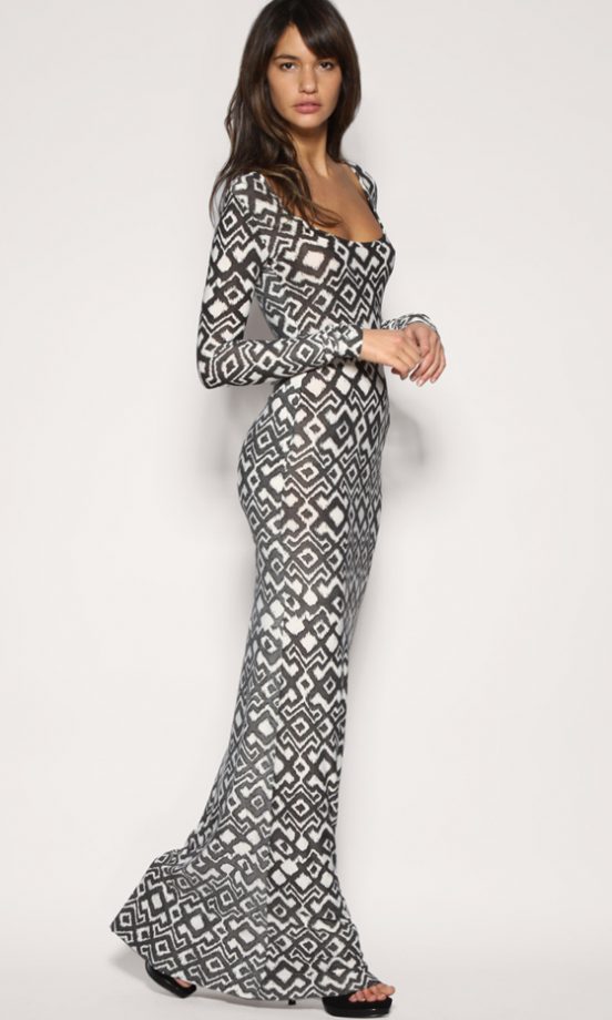 Aqua Couture Print Jersey Maxi Dress At Asos, £80