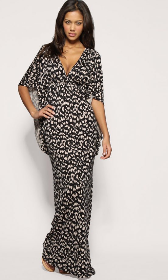 Asos Animal Kimono Sleeve Maxi Dress, £50