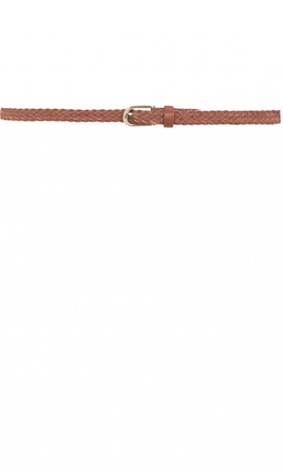 Dorothy Perkins Tan Skinny Belt, £6