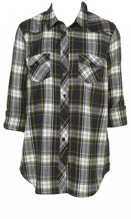 Topshop Slim Blackwatch Check Shirt, £28