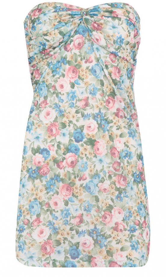 Dorothy Perkins Floral Bandeau Top, £12