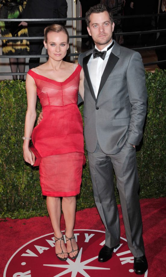 Diane Kruger With Joshua Jackson At The Vanity Fair Oscars 2010 Party