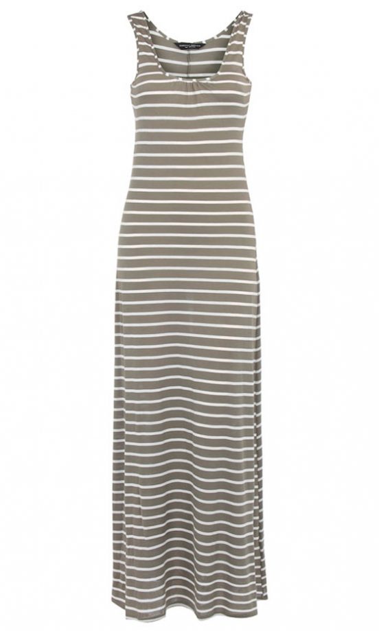 Dorothy Perkins Khaki/White Stripe Dress, £28