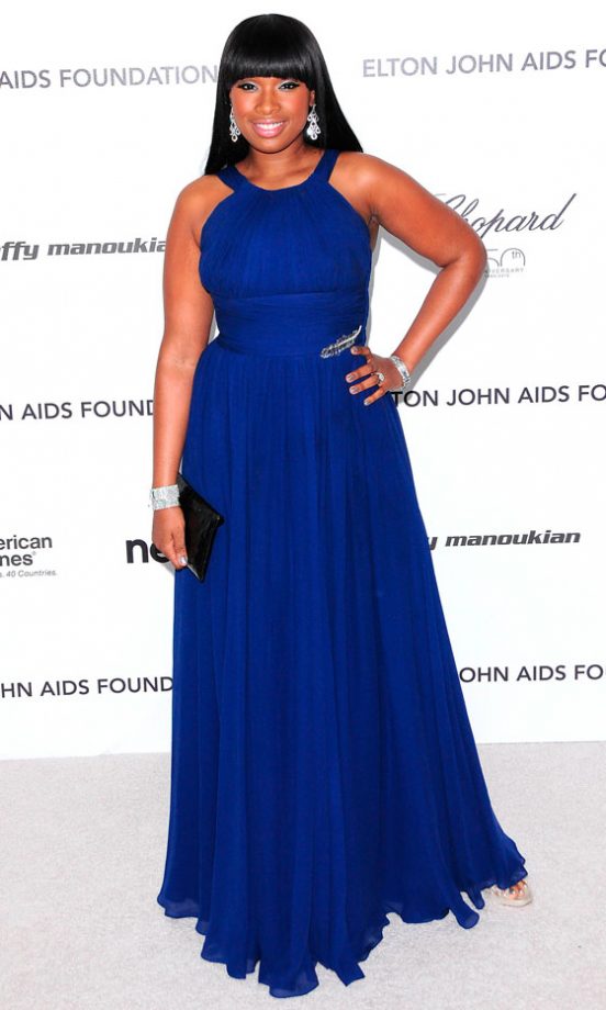 Jennifer Hudson At The Elton John AIDS Foundation Oscars 2010 Party