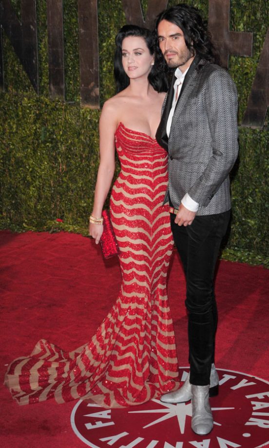Katy Perry With Russel Brand At The Vanity Fair Oscars 2010 Party