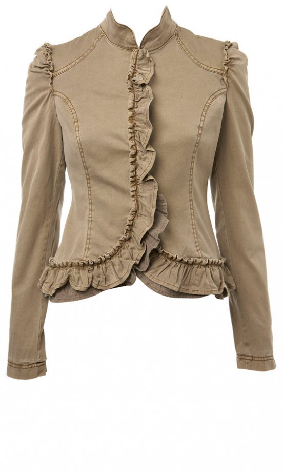 Miss Selfridge Beige Frill Detail Jacket, £40