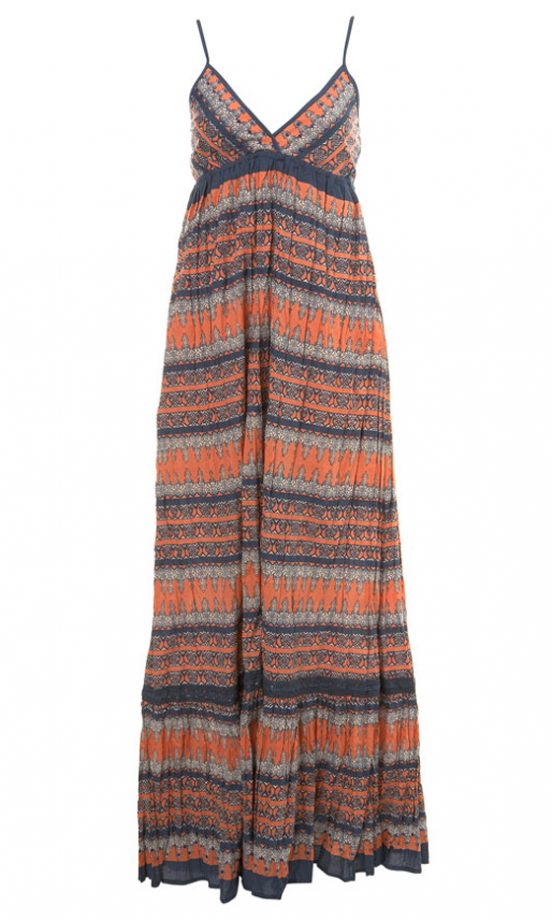 Miss Selfridge Coral Navaho Print Maxi Dress, £45