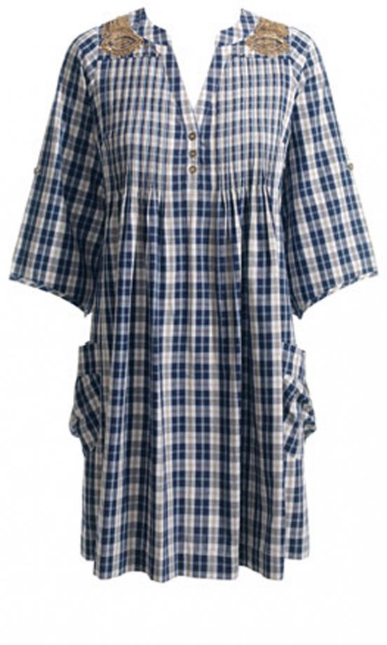 Monsoon Fusion Space Check Shirt Dress, £60