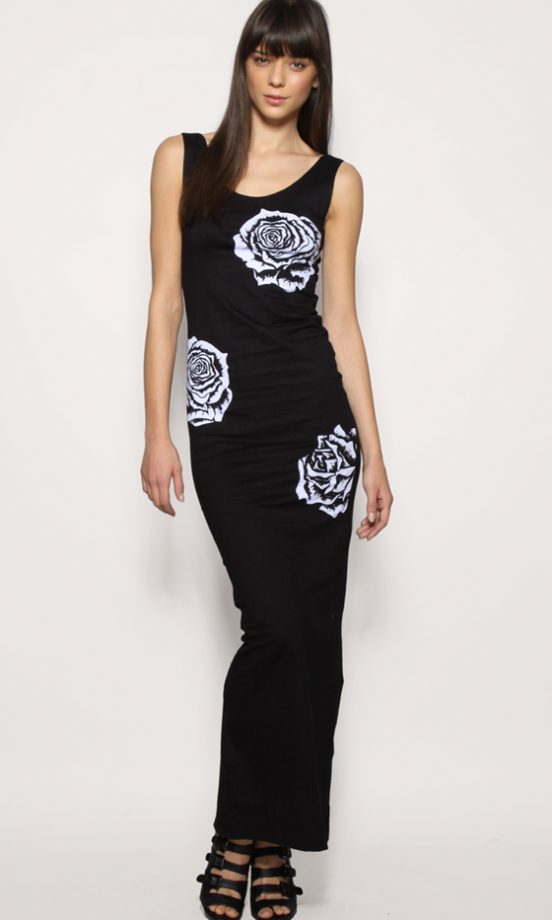 Motel Rose Placement Maxi Vest Dress At Asos, £35