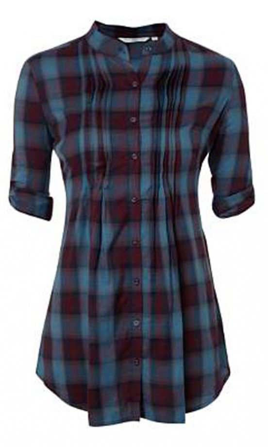 New Look Longline Check Shirt, £15