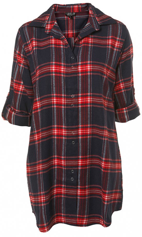 Topshop Blanket Check Nightshirt, £25