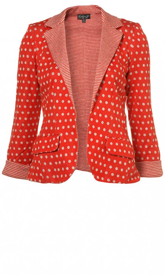 Topshop Spot And Stripe Blazer, £45