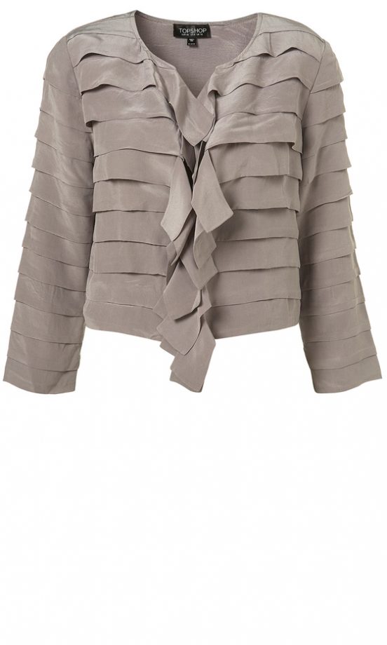 Topshop Premium Silk Tiered Jacket, £85