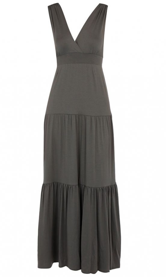 Dorothy Perkins Mocha Tiered Jersey Maxi Dress, £30