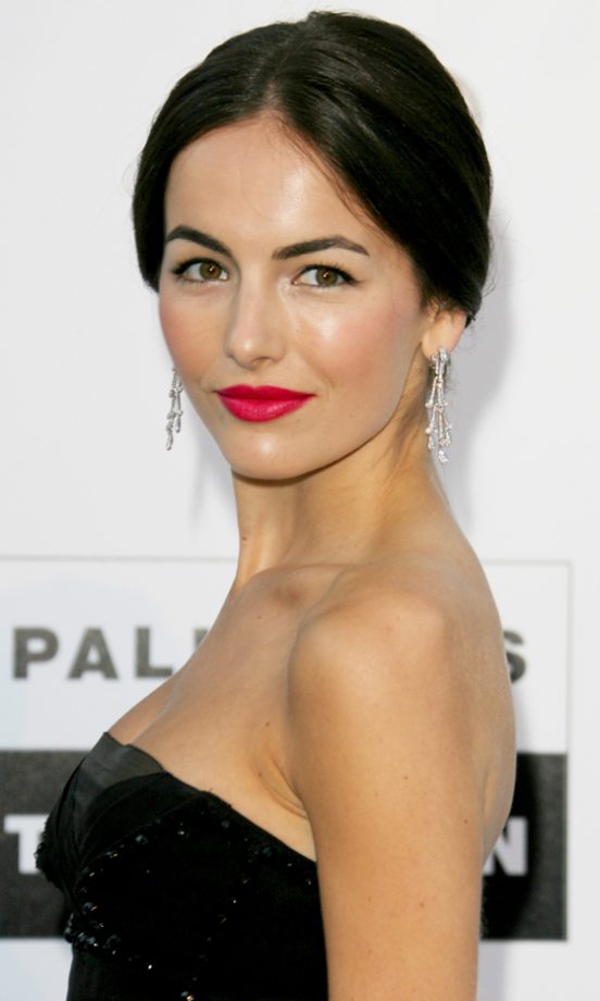 Camilla Belle Stuns In Pink Lipstick At The AMFAR Gala, Cannes 2010