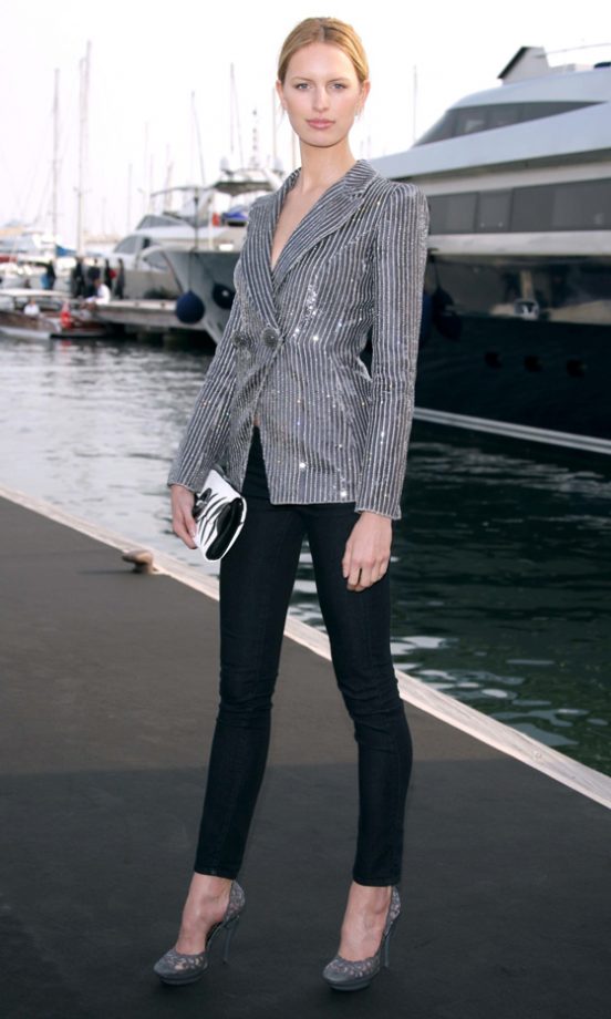 Karolina Kurkova At The Giorgio Armani 'Fair Game' Cocktail Party At The Cannes Film Festival, 2010