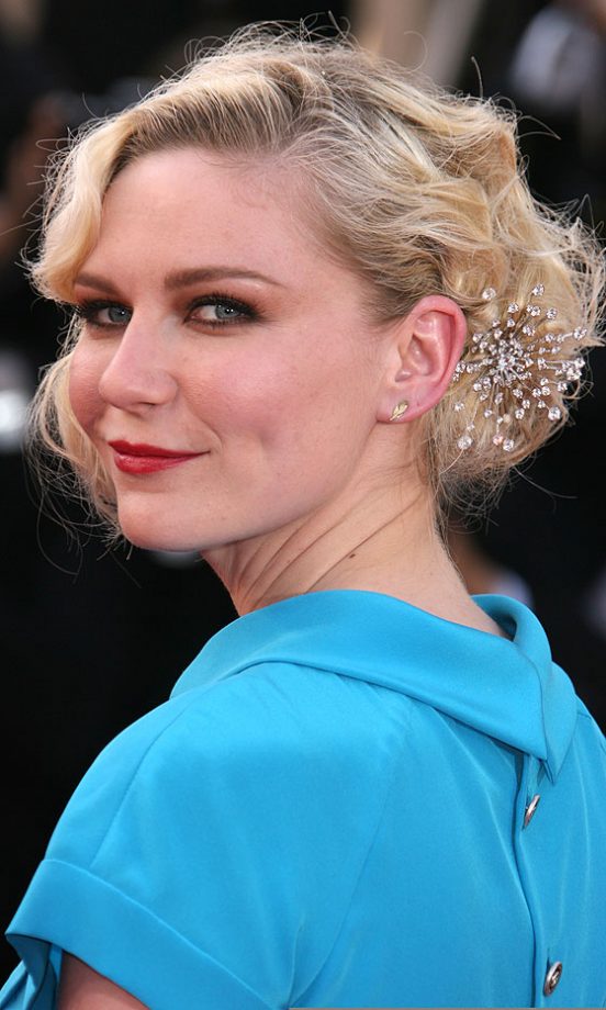 Kirsten Dunst Shows Off Her Elaborate Hair Accessory At Cannes Film Festival, 2010